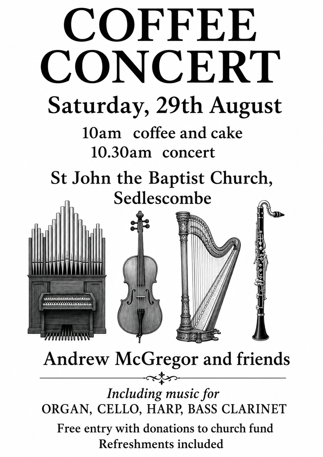 Concert, St John the Baptist, Sedlescombe